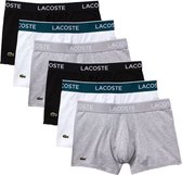 Lacoste 6-pack boxershorts - grijs/wit/zwart