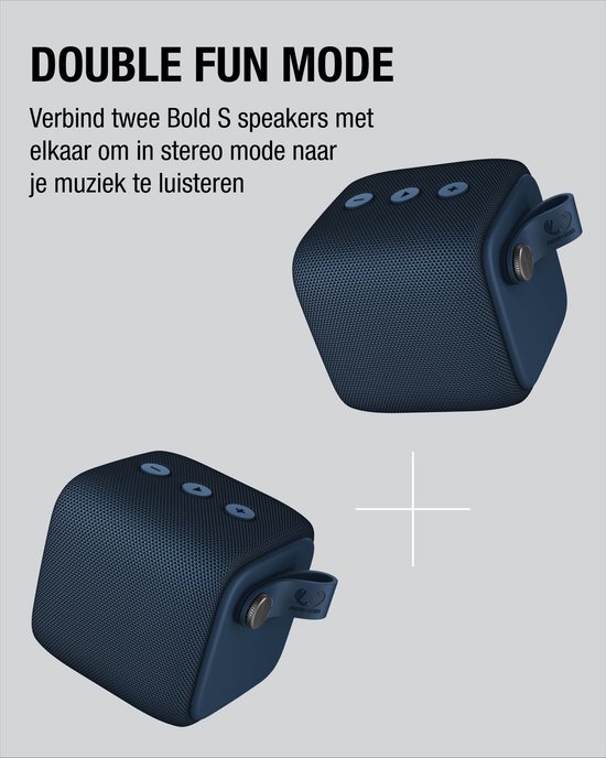 Fresh 'n Rebel - Draadloze Bluetooth speaker - Rockbox Bold S - Steel Blue  | bol