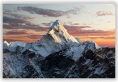 Mount Everest op Aluminium - Foto op Dibond - Aluminium Schilderij - 140x70 cm