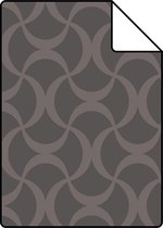 Proefstaal Origin Wallcoverings behang grafisch donkergrijs - 345740 - 26,5 x 21 cm