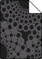 Proefstaal Origin Wallcoverings behang grafische vorm zwart - 345935 - 26,5 x 21 cm