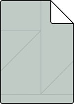 Proefstaal Origin Wallcoverings behang grafische lijnen celadon groen - 347722 - 26,5 x 21 cm