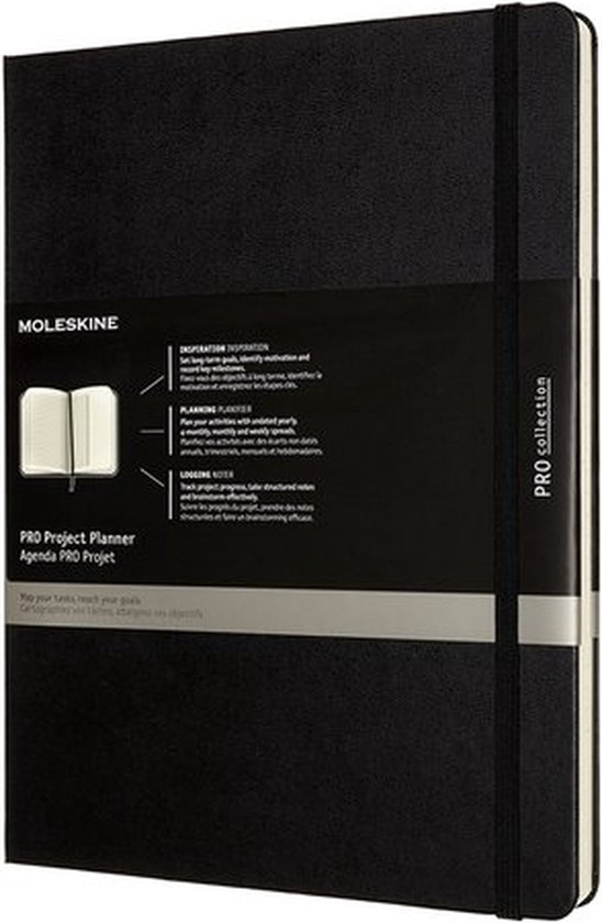 Moleskine Professional Project Planner - Extra Large - Hardcover - Zwart - Moleskine