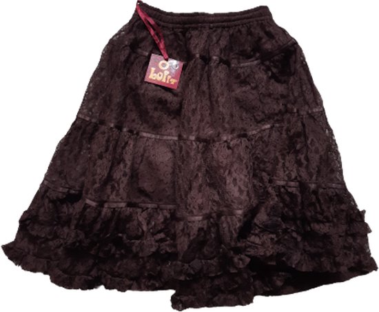 LoFff lace petticoat bruin maat 104