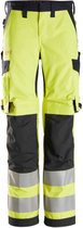 Snickers 6760 ProtecWork, High-Vis KL 2, Damesbroek - High-Vis Geel/Donker blauw - 40