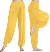 Sarouel - Pantalon de yoga - Pantalon Chill - Jaune - XXL - Sarouel - Pantalon aéré - Pantalon ample