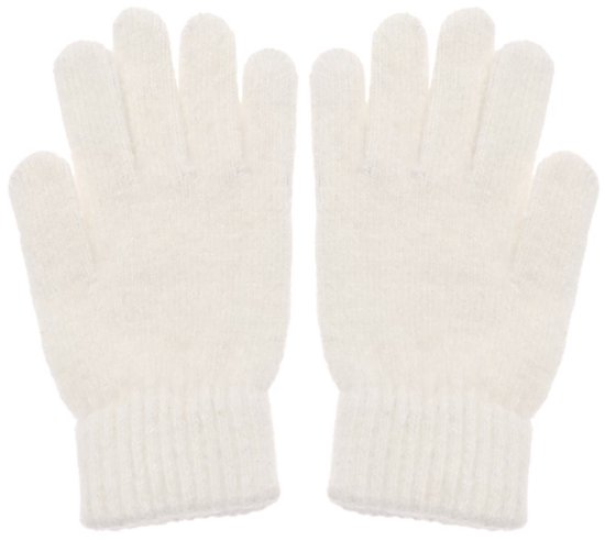 Gebreide handschoenen - Wollen handschoenen - Winter - Koude handen - Wit - Zachte handschoenen