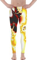 II THE MOON Sport Legging heren goede kwaliteit, wordt per bestelling geprint, gesneden en handgenaaid met uniek origineel printontwerp door Moon @ II The Moon