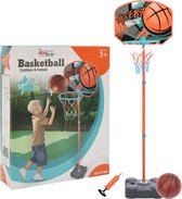 vidaXL Basketbalset draagbaar verstelbaar 109-141 cm