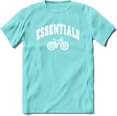 Bike EssentialsT-Shirt | Souvenirs Holland Kleding | Dames / Heren / Unisex Koningsdag shirt | Grappig Nederland Fiets Land Cadeau | - Licht Blauw - M