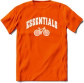 Bike EssentialsT-Shirt | Souvenirs Holland Kleding | Dames / Heren / Unisex Koningsdag shirt | Grappig Nederland Fiets Land Cadeau | - Oranje - M