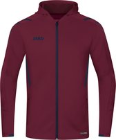 Jako Challenge Hooded Jacket Hommes - Châtaigne / Marine | Taille : XL