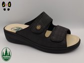 Franken schühe dames slipper, F101 Zwart, K-Breedte, Maat 41