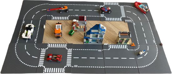 Pro Line - Lego wegplaten - 12 stuks - Lego city - bouwplaat - wegplaat |  bol.com