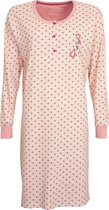 Tenderness Geheel Geprint Dames Nachthemd Roze TENGD2105B - Maten: L