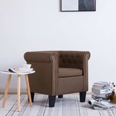 Fauteuil bruin polyester