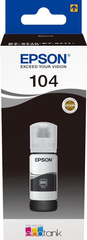Epson 104 EcoTank - Inktfles / Zwart