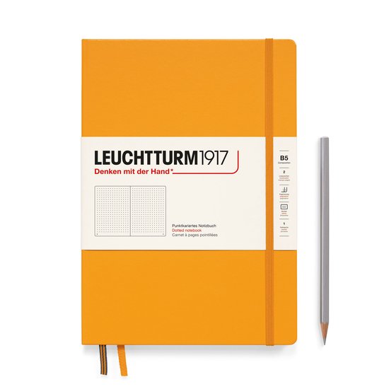 Leuchtturm 1917- Hardcover- B5- 18 x 25.5 cm- Notitieboek – Rising Sun- Dot
