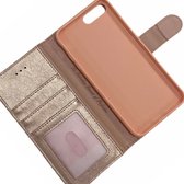 Apple iPhone 7/8/SE 2020 Goud Rose Portemonnee Wallet Case - boek Telefoonhoesje Kunst leer - Book case