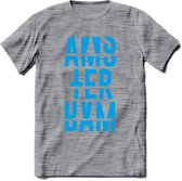 Amsterdam T-Shirt | Souvenirs Holland Kleding | Dames / Heren / Unisex Koningsdag shirt | Grappig Nederland Fiets Land Cadeau | - Donker Grijs - Gemaleerd - 3XL