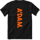 A'Dam Amsterdam T-Shirt | Souvenirs Holland Kleding | Dames / Heren / Unisex Koningsdag shirt | Grappig Nederland Fiets Land Cadeau | - Zwart - M