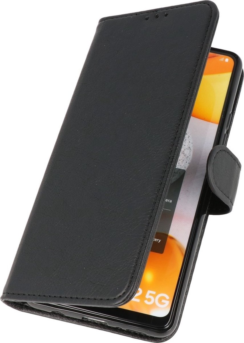 MP Case book case style Samsung Galaxy A73 wallet case - zwart