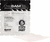 ChitoSam 100 - Hemostatisch kompres - Stop bloedingen - Gaaskompres 10x10 - 1 stuks