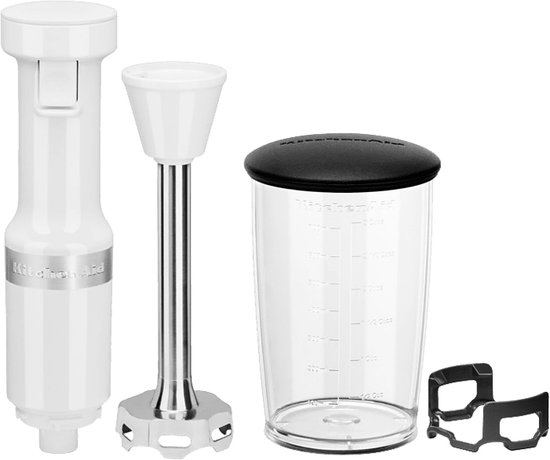 Kitchenaid Classic Staafmixer Professional 20cm - Wit + Mengbeker 700ml + panbeschermer van KitchenAid — afbeelding 4