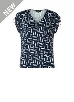 ES&SY Wencke T-shirt - Blue/White - maat 46