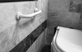Bad- & Douchegrepen | Veiligheidsgreep |Toiletbeugel |Handgreep voor bad of douche | Wandbeugel 30 cm | Handgreep wit | Wandgreep voor badkamer | Douche | Toilet | Toiletbeugel | Badgreep | Douchegreep | Inclusief ophangmateriaal