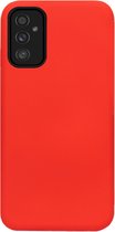 ADEL Siliconen Back Cover Softcase Hoesje Geschikt voor Samsung Galaxy M52 - Rood