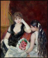 Kunst: Pierre-Auguste Renoir, A Box at the Theater (At the Concert), 1880, Schilderij op aluminium, formaat is 40X60 CM