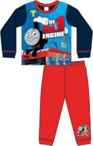 Thomas de Trein pyjama - blauw met rood - Thomas pyjamaset - maat 110
