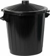 Poubelle Cosy & Trendy + Couvercle - 62 x 54 x 72 cm - 80 litres - Noir