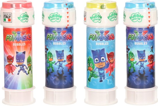 10x Disney PJ Masks bellenblaas flesjes met spelletje 60 ml voor kinderen - Uitdeelspeelgoed - Grabbelton speelgoed