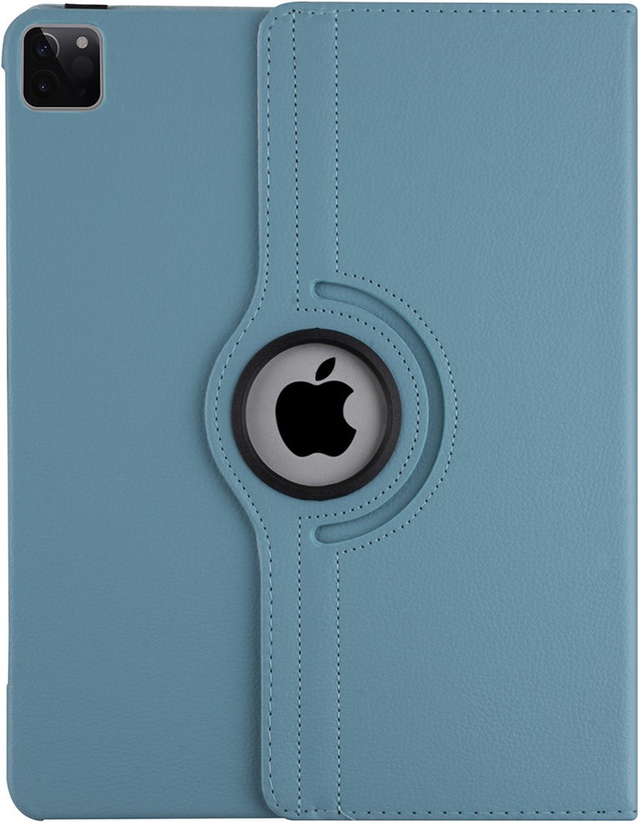 Apple iPad Pro 12.9 (2021) Book Case Tablethoes - LichtBlauw - 360 Graden Draaibaar
