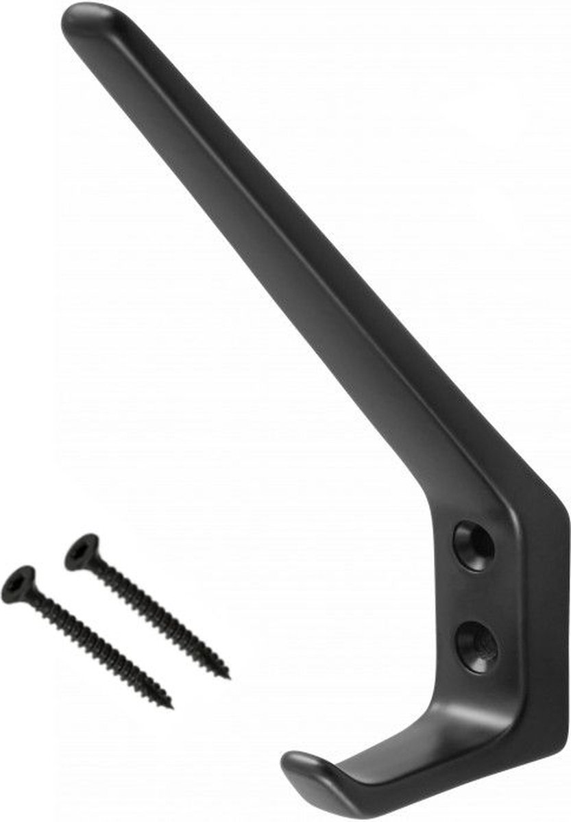 Hermeta hoed en jashaak - Enkel - Zwart - 0030-70 - Aluminium jashaak - Inclusief schroeven