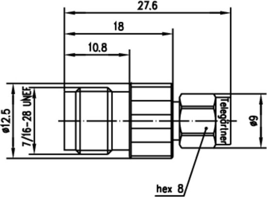 Telegärtner Telegärtner Karl Gärtner J01019D0029 Coaxiale adapter TNC