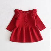 Kleine Tijntje - jurk - rood - 4/5 jaar - Maat: 104