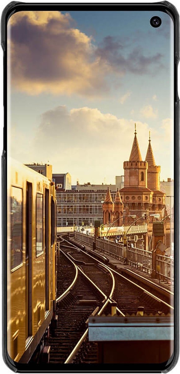 JT Berlin - Telefoonhoes Kreuzberg backcover - voor Samsung Galaxy S10 - Zwart