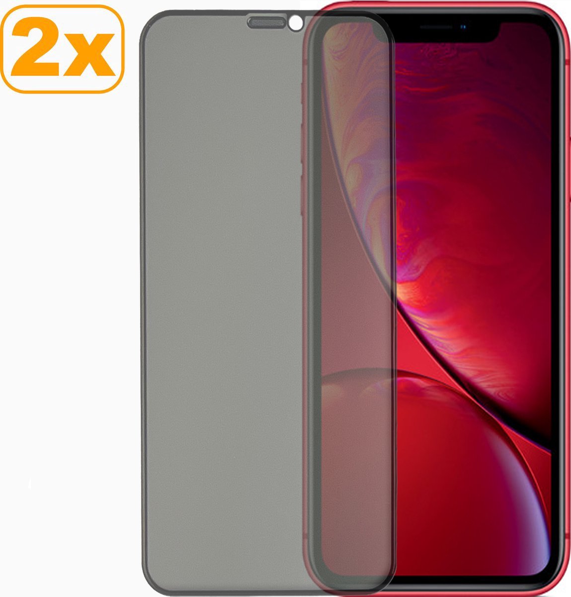 iPhone Xr - Edge to Edge Screenprotector - iRon Skin - Privacy