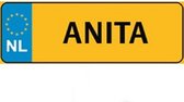 Nummer Bord Naam Plaatje - ANITA - Cadeau Tip