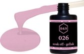 Gellak - 026 - 15 ml | B&N - soak off gellak