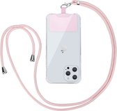 Casemania Universele Telefoonkoord - Verstelbare Telefoonketting - Koord voor Telefoon - Roze