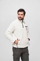 Urban Classics Sweater/trui -3XL- Teddyfleece Troyer Wit
