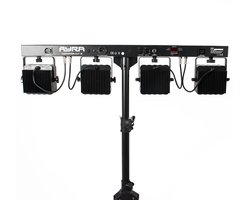 Lichtset - incl. statief en voetcontroller - Ayra ComPar Kit 3 - Multikleur