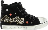 Replay - Sneakers Hoog - XX in LOVE - Maat 36 - Zwart