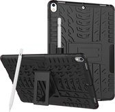 Peachy Hybride TPU Polycarbonaat iPad Air 3 (2019) & iPad Pro 10.5 inch case - Zwart Profiel Standaard