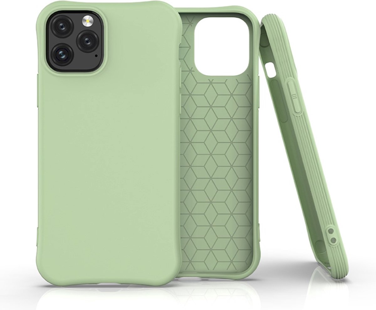 Peachy Soft case TPU hoesje geschikt voor iPhone 11 Pro - groen