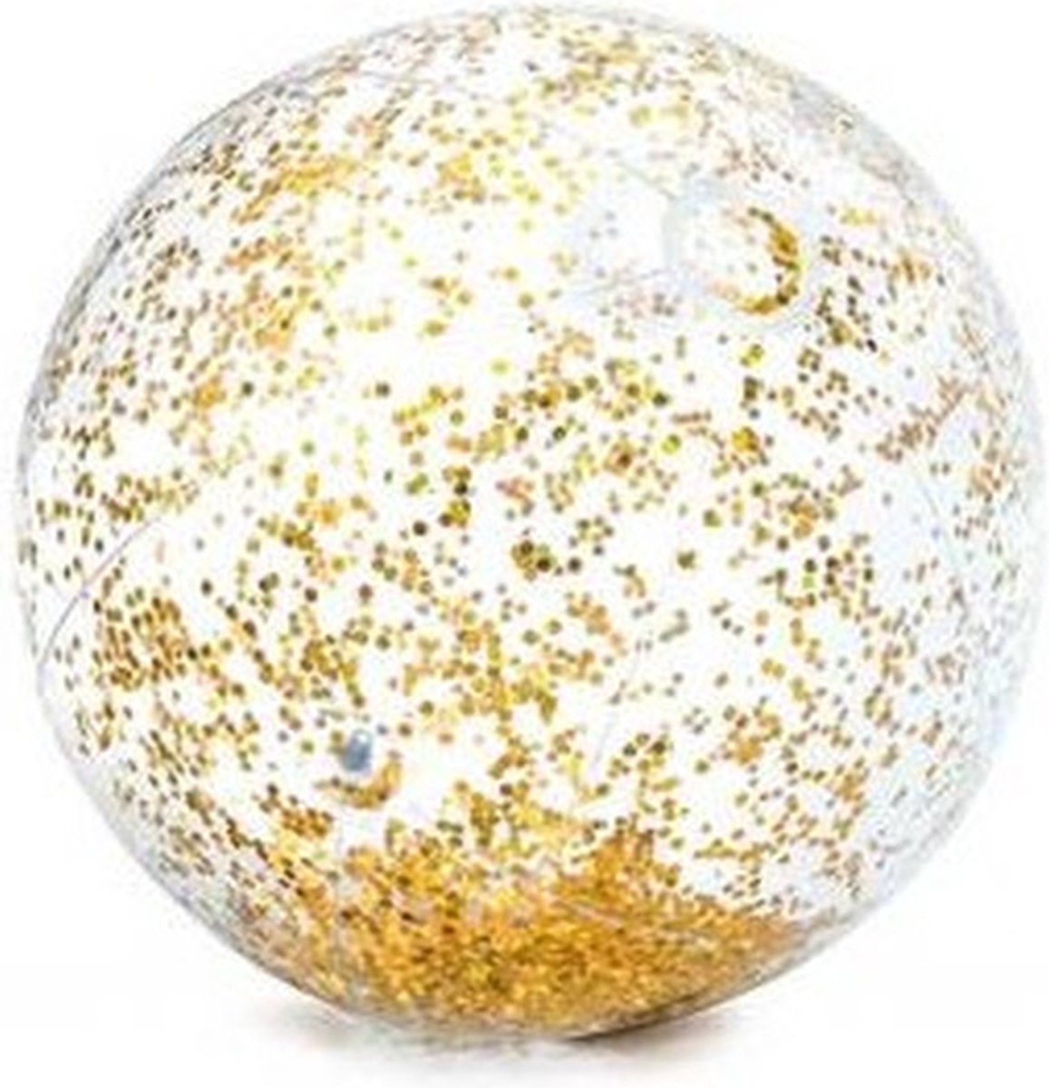 Harddo Gonflable Glitter Ballon De Plage Glitter Confetti Ballon De Plage Transparent Piscine Party Ball pour Summer Beach Eau Jouet Jouet 